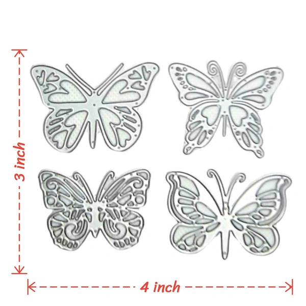 Butterfly Cutting Die - Set Of 4