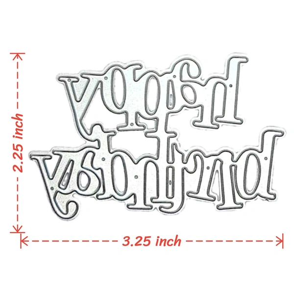 Happy Birthday Wording Cutting Die