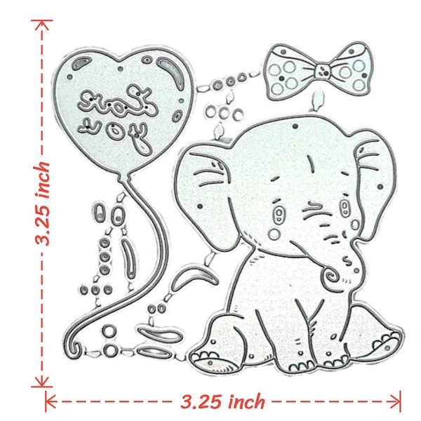 Love Elephant Cutting Die