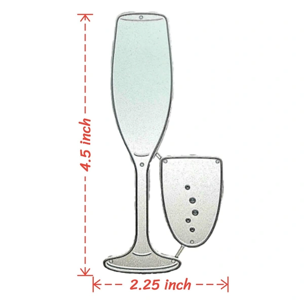 Wine Glass Cutting Die