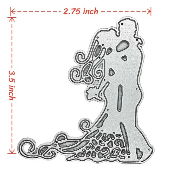 Wedding Couple Cutting Die - Design 3
