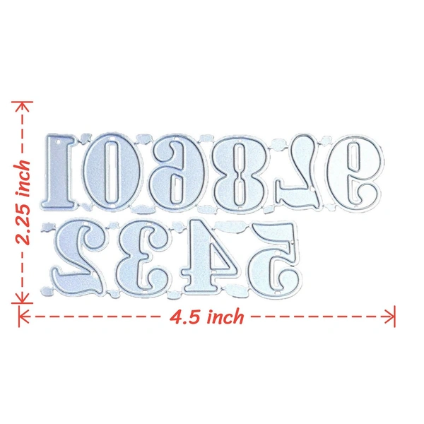 Small Numeric Cutting Die