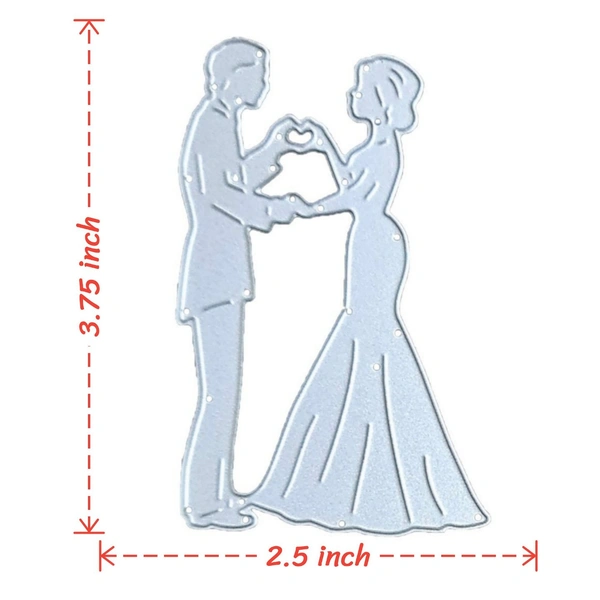 Wedding Couple Cutting Die - Design 2