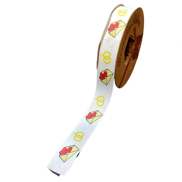 Printed Ribbon - Love Envelop - 1 inch x 10 mtr