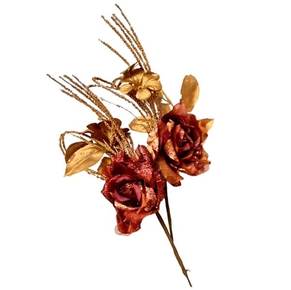 Copper Wine  Flower Bunch - Pack Of 2