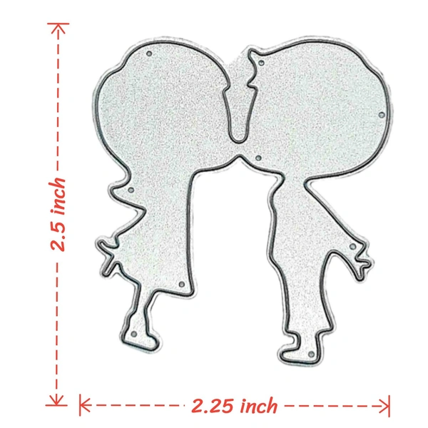 Kissing Couple Cutting Die - Design 1