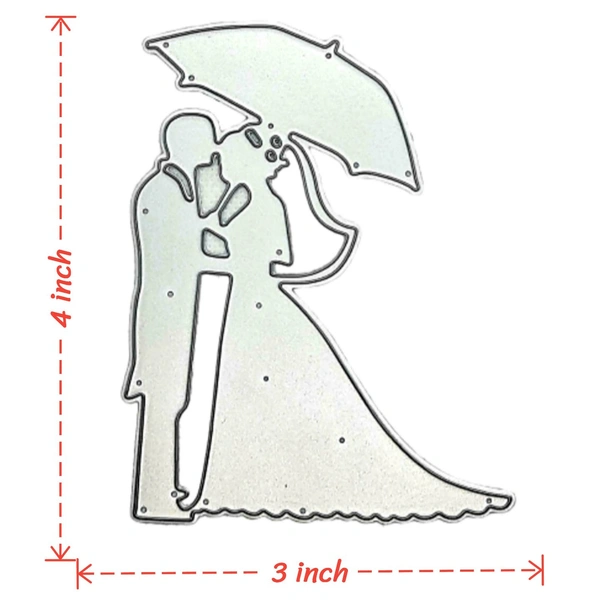 Wedding Couple Cutting Die - Design 15