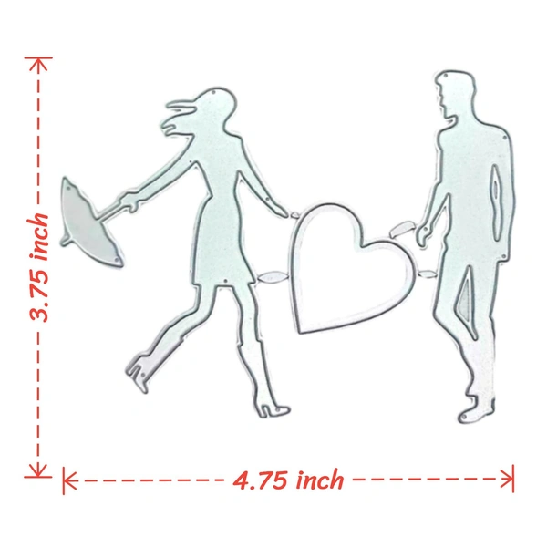 Romantic Couple Cutting Die - Design 2