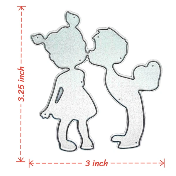 Kissing Couple Cutting Die - Design 3