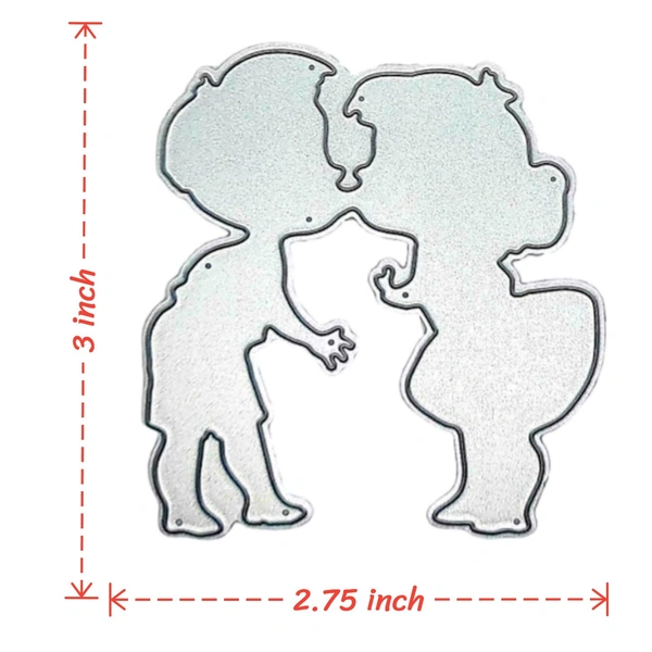 Kissing Couple Cutting Die - Design 4