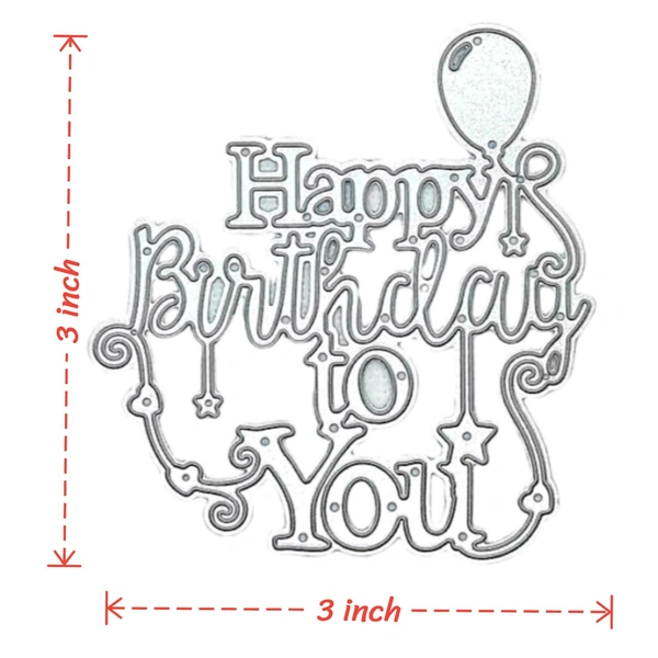 Happy Birthday Cutting Die - Design 2