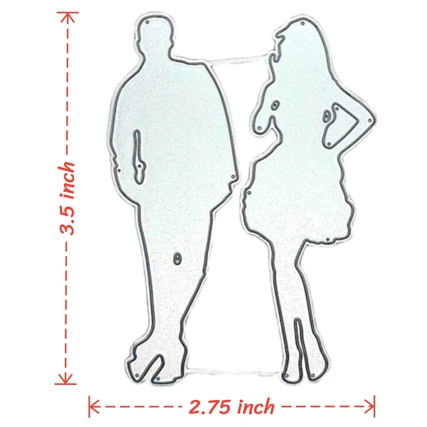 Romantic Couple Cutting Die - Design 4