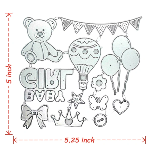 Baby Girl Elements Cutting Die