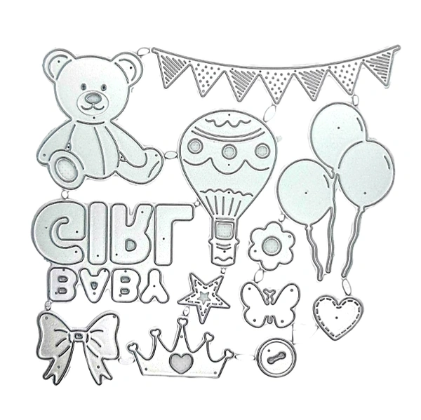 Baby Girl Elements Cutting Die