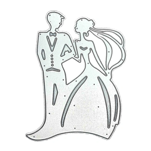 Wedding Couple Cutting Die - Design 18