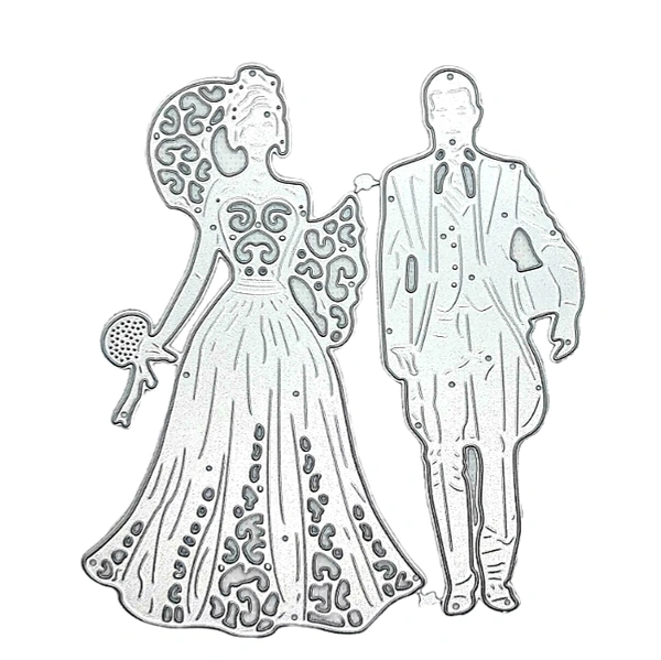 Wedding Couple Cutting Die - Design 19