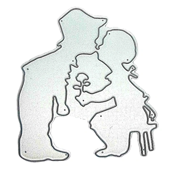 Kissing Couple Cutting Die - Design 6