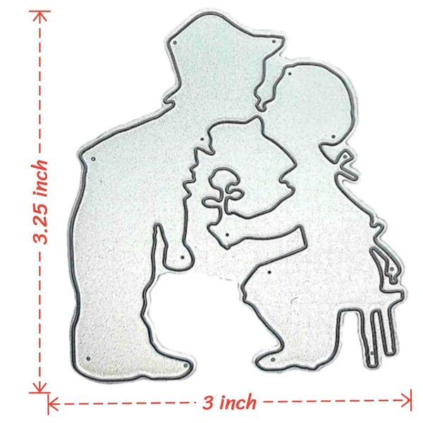 Kissing Couple Cutting Die - Design 6