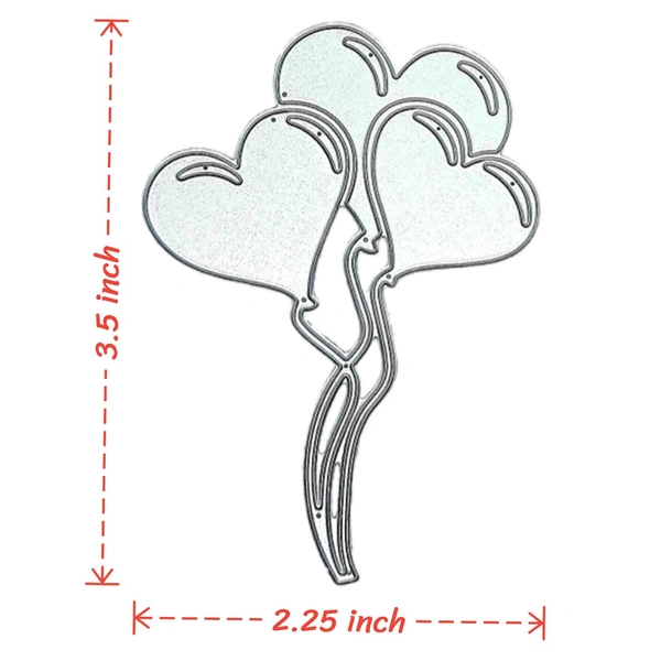 Heart Balloon Cutting Die