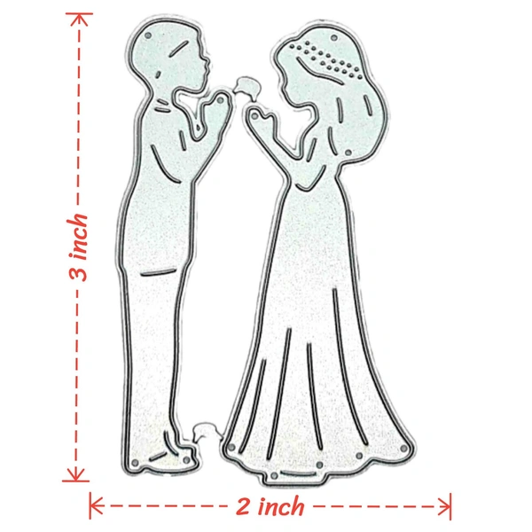 Romantic Couple Cutting Die - Design 8