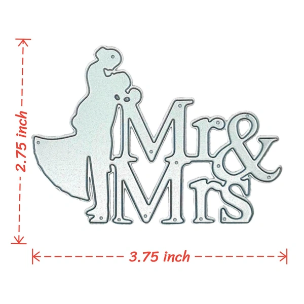 Wedding Couple Cutting Die - Design 21