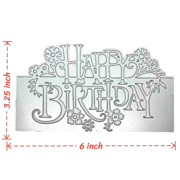 Happy Birthday Cutting Die - Design 7