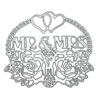 Mr & Mrs Wording Cutting Die - Design 2