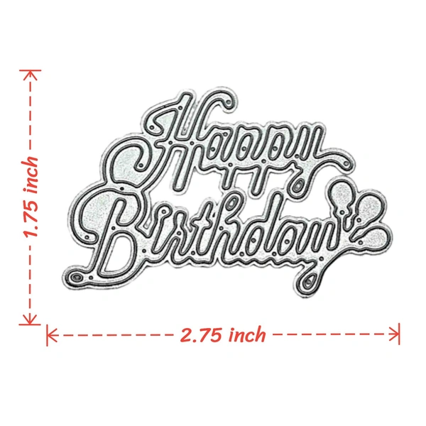 Happy Birthday Cutting Die - Design 9