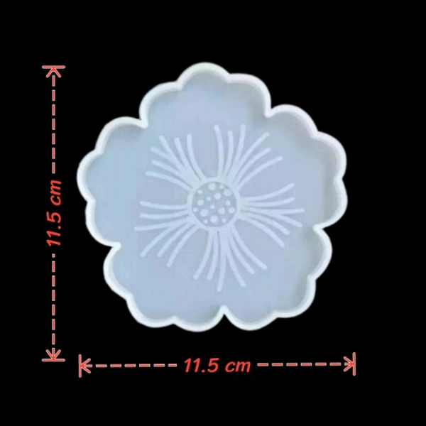 Craft Affaire Flower Coaster Mould - 11.5 x 11.5 cm