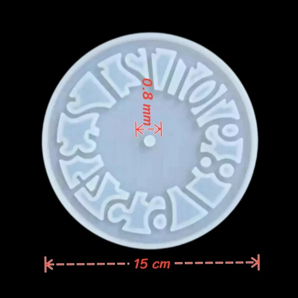 Craft Affaire Clock - Numeric Cuts - Diameter : 15 cm