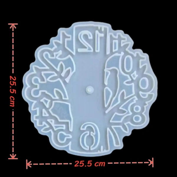 Craft Affaire Clock - Tree Design - Diameter : 25.5 cm