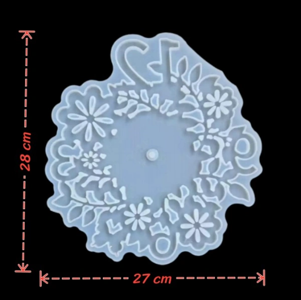 Craft Affaire Clock - Floral Design - 27 x 28 cm