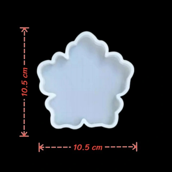 Craft Affaire Plain Flower Coaster - 10.5 x 10.5 cm
