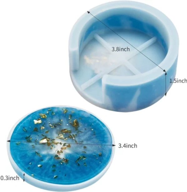 Craft Affaire Round Coaster with Storage Box