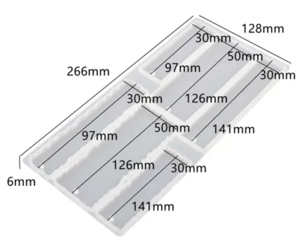 Craft Affaire Bookmark Set Mould - 26.5 x 13 cm