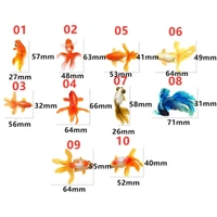 Craft Affaire 3D Gold Fish Stickers - Pack of 10 Sticker Sheets