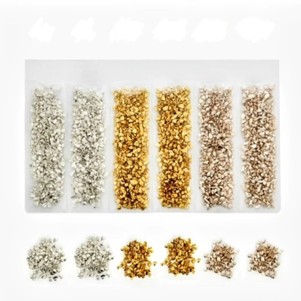 Craft Affaire Glass Metal Stones - Set of 3 Colors - 20g each