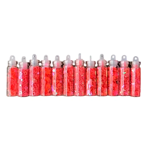 Craft Affaire Glitters - Set of 11 Designs - Red - 10g each