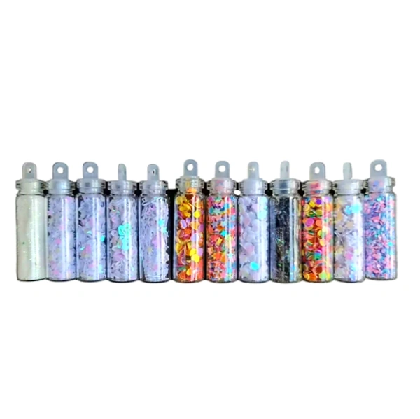 Craft Affaire Glitters - Set of 12 Designs - Multi - 10g each