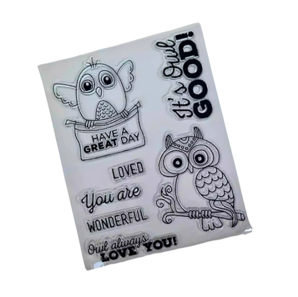 Craft Affaire Owl Wishes Clear Stamp - 13 x 16.5 cm