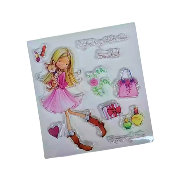 Craft Affaire Makeup Girl Clear Stamp - 10 x 10 cm