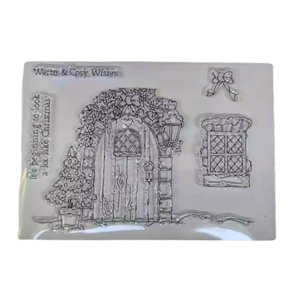Craft Affaire Wooden Gate and Window Clear Stamp - 10.5 x 14.8 cm