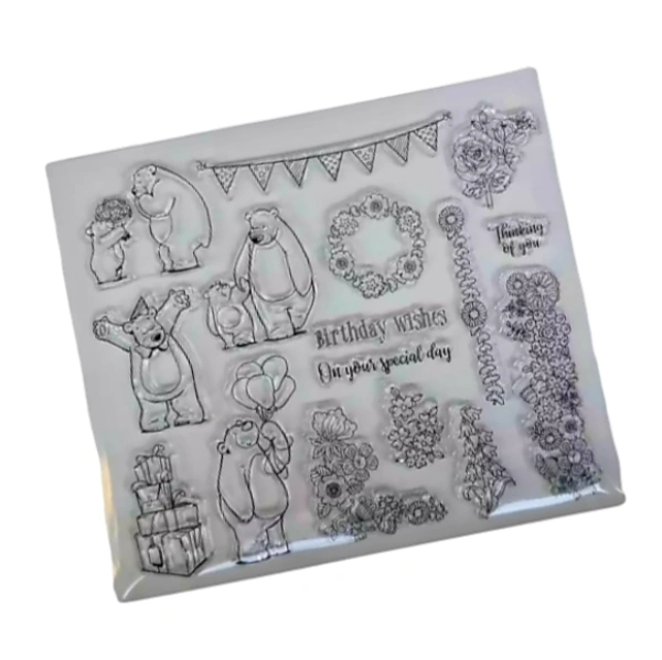 Craft Affaire Polar Bear Wishes Clear Stamp - 17 x 15 cm