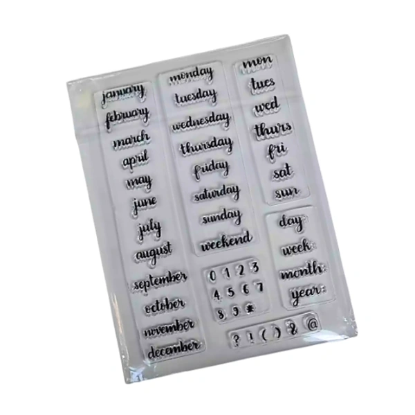 Craft Affaire Calendar Clear Stamp - 10 x 14 cm