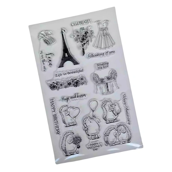 Craft Affaire Paris Wishes Clear Stamp - 13 x 21 cm