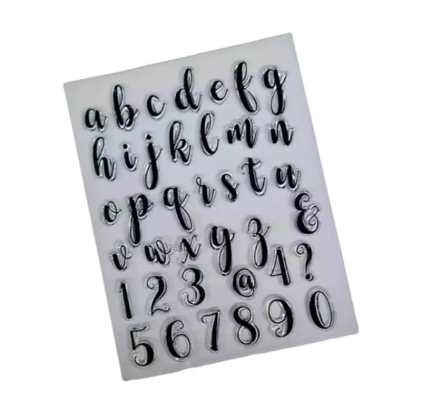 Craft Affaire Lowercase Alphabet and Numbers Clear Stamp - 14 x 18 cm