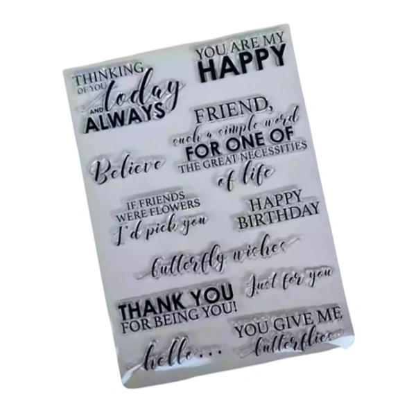 Craft Affaire Love Sentiments Clear Stamp - 15 x 21 cm
