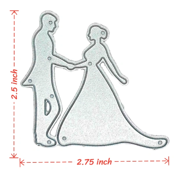 Craft Affaire Wedding Couple Cutting Die - Design 31