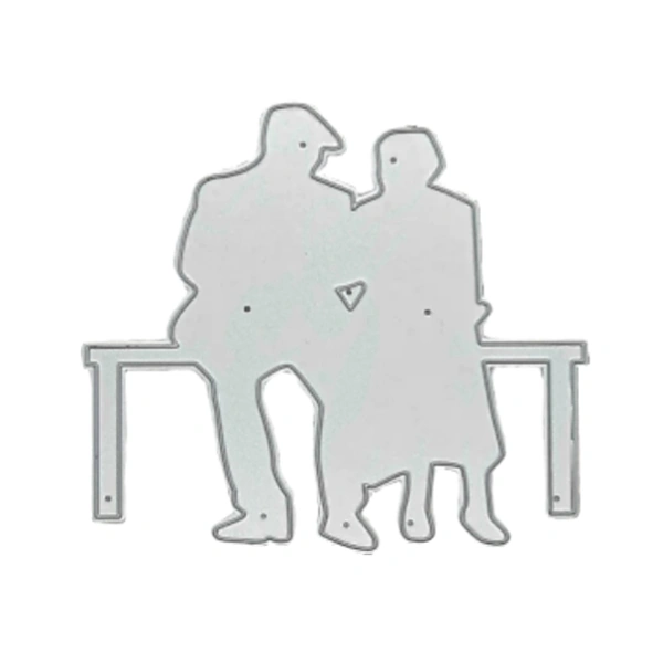 Craft Affaire Couple on Bench - Design 04