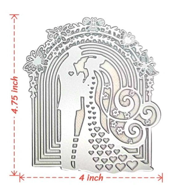 Craft Affaire Wedding Couple Cutting Die - Design 32